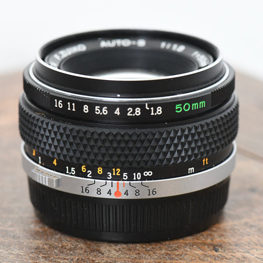 Olympus OM 50mm F1.8 Zuiko S Lens - Silver Nose