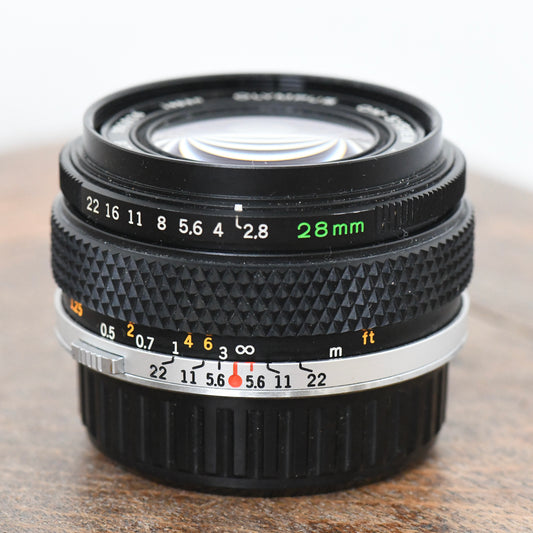 Olympus OM 28mm F2.8 Zuiko W Lens