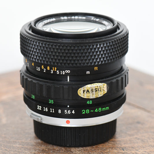 Olympus OM 28-48mm F4 Zuiko Zoom Lens