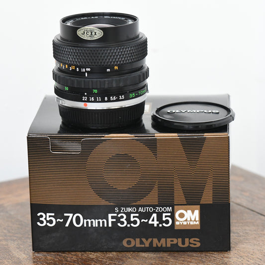Olympus OM 35-70mm F3.5-4.5 Zuiko Zoom Lens - Boxed