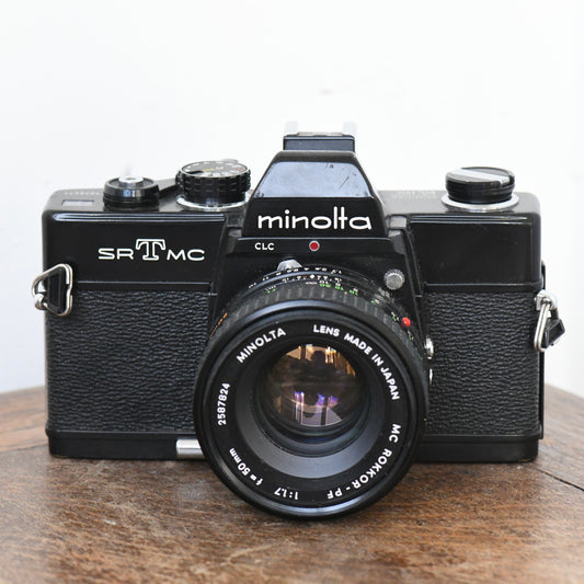 Minolta SRT MC 35mm Film Camera + 50mm F1.7 Lens