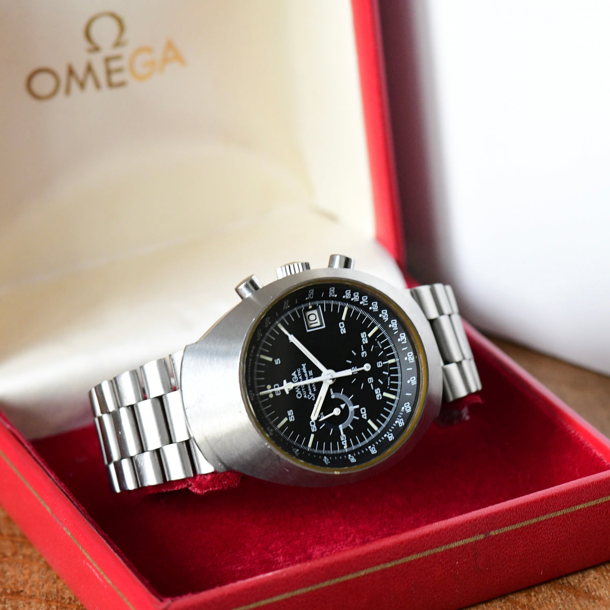Omega Speedmaster Mark III Automatic Chronograph Black Dial Watch 1971 - Boxed