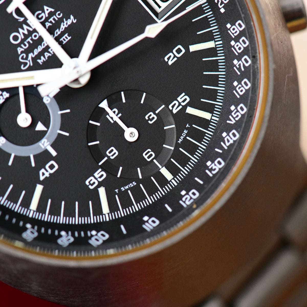 Omega Speedmaster Mark III Automatic Chronograph Black Dial Watch 1971 - Boxed