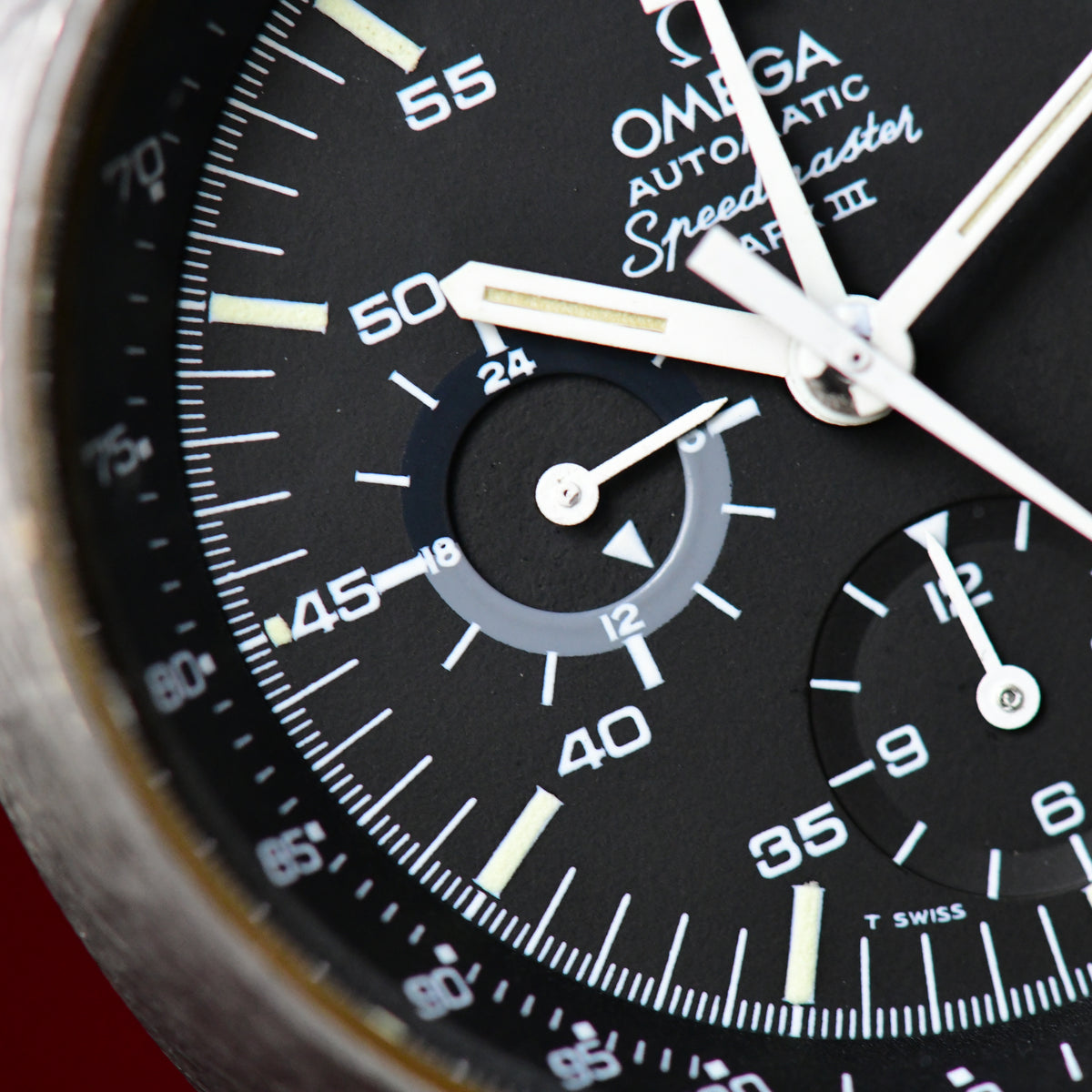 Omega Speedmaster Mark III Automatic Chronograph Black Dial Watch 1971 - Boxed