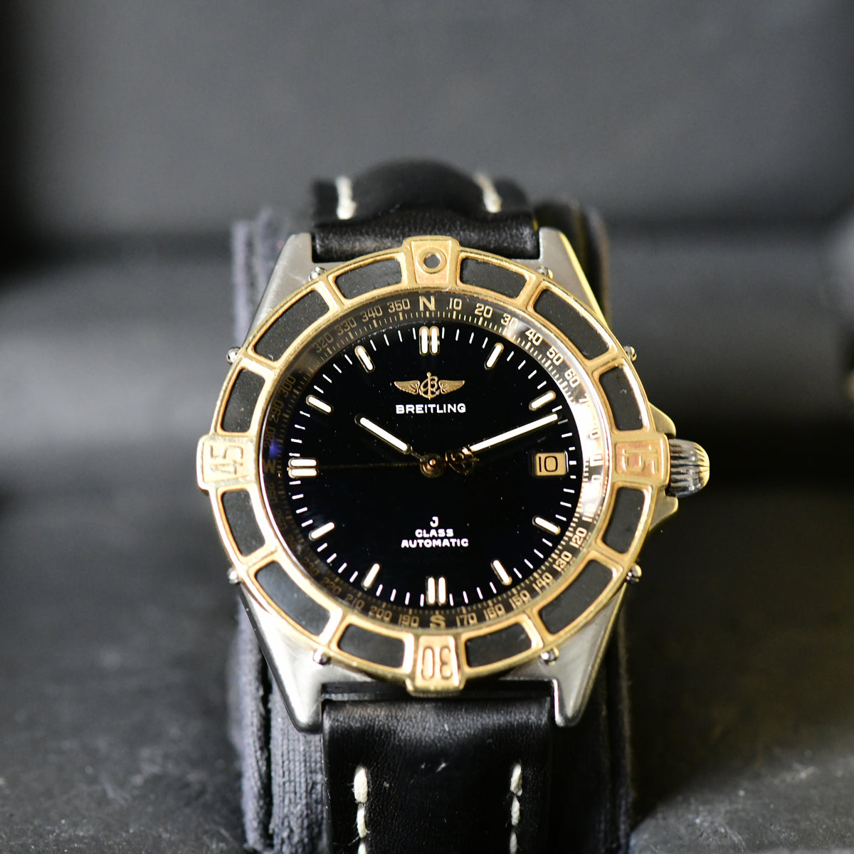 Breitling Cockpit J Class Automatic 80250 Steel & 18K Gold 40mm Black Dial Boxed