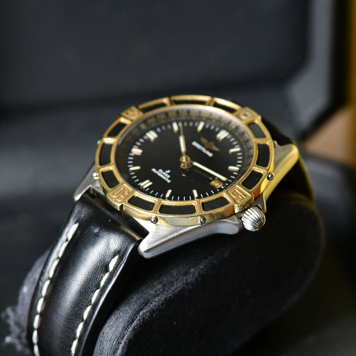 Breitling Cockpit J Class Automatic 80250 Steel & 18K Gold 40mm Black Dial Boxed