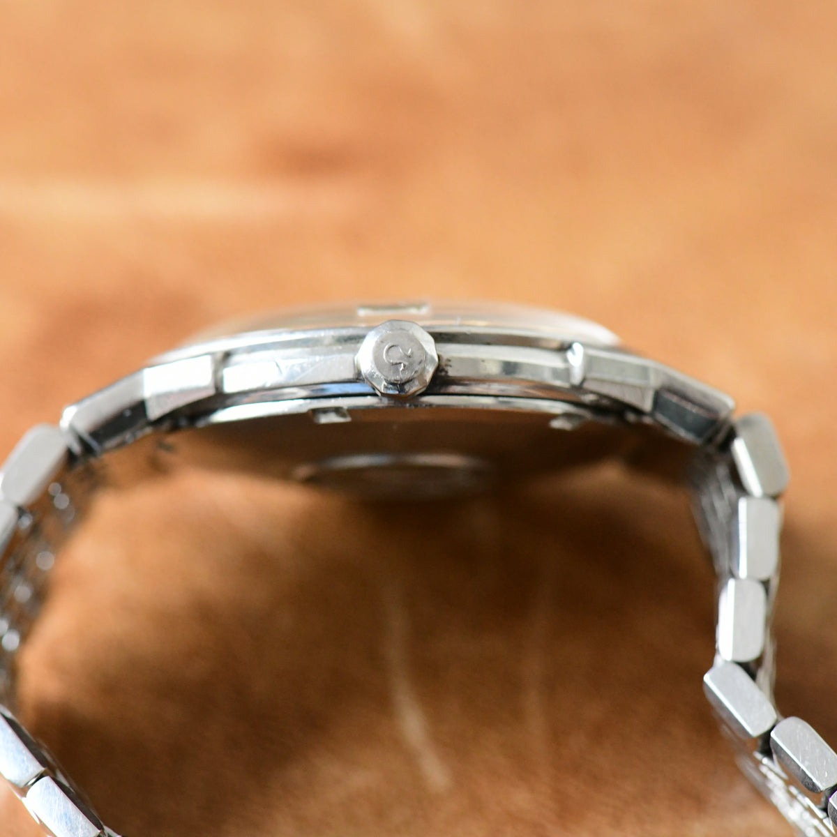 Omega Constellation Pie-Pan Dial Cross Hair Dog Leg Stainless Steel Watch -14902
