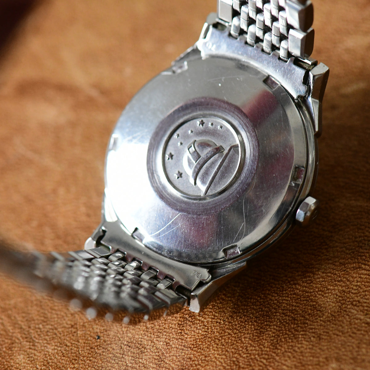 Omega Constellation Pie-Pan Dial Cross Hair Dog Leg Stainless Steel Watch -14902