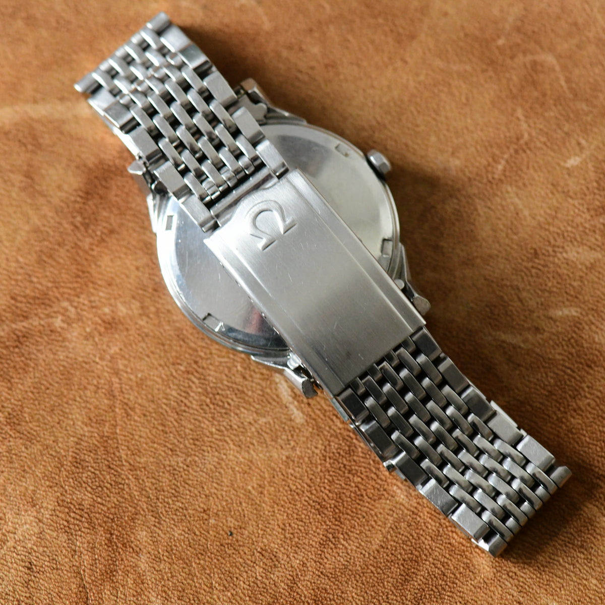 Omega Constellation Pie-Pan Dial Cross Hair Dog Leg Stainless Steel Watch -14902