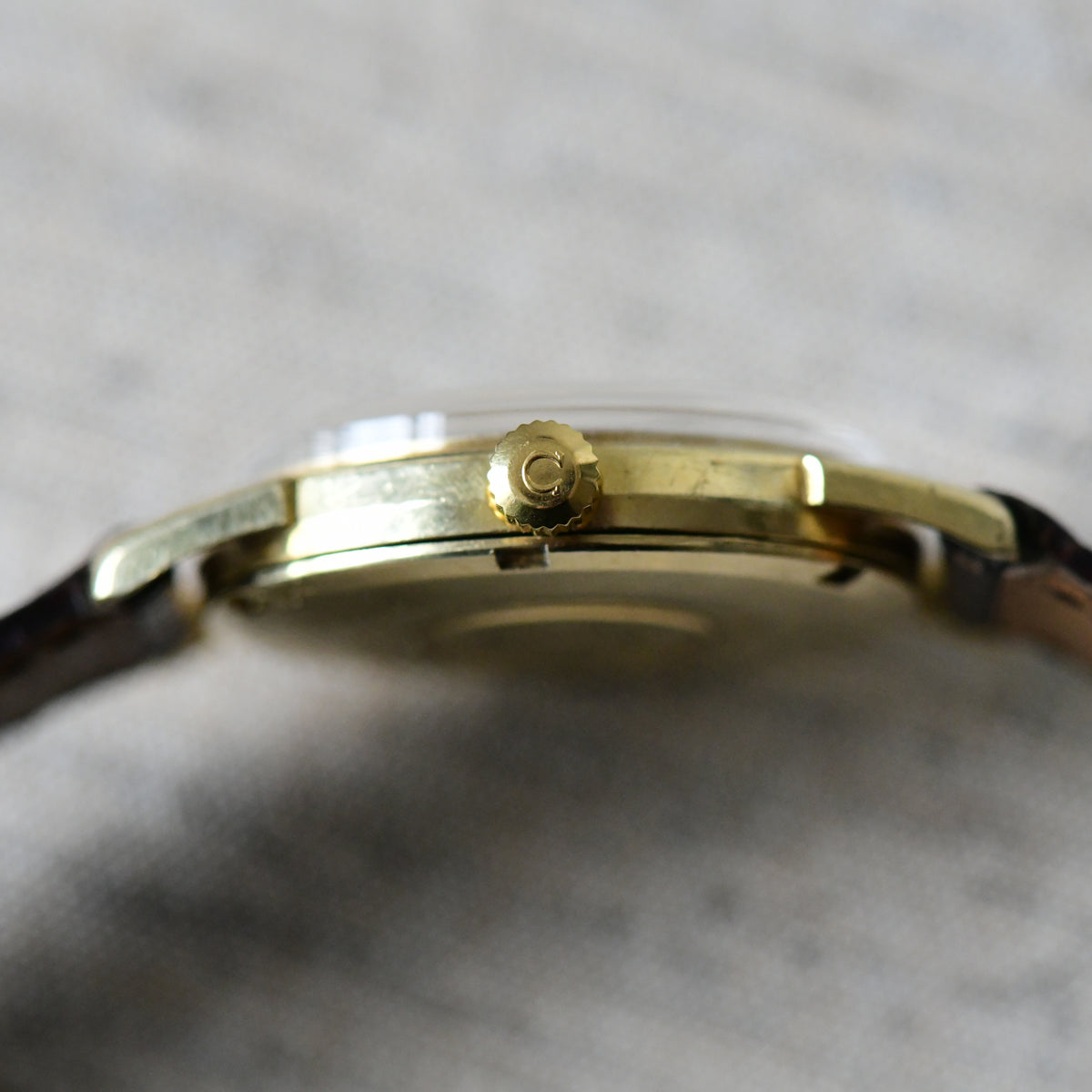 Omega Seamaster 18k Solid Gold Automatic Cross Hair Dial '60s Watch - Shell Oil