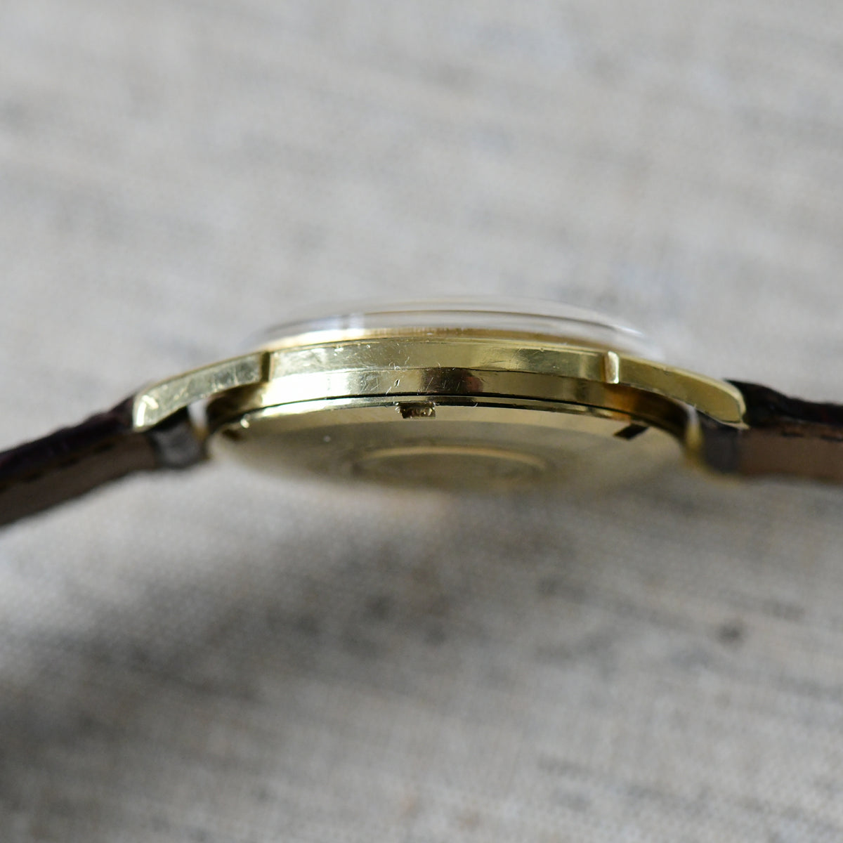 Omega Seamaster 18k Solid Gold Automatic Cross Hair Dial '60s Watch - Shell Oil
