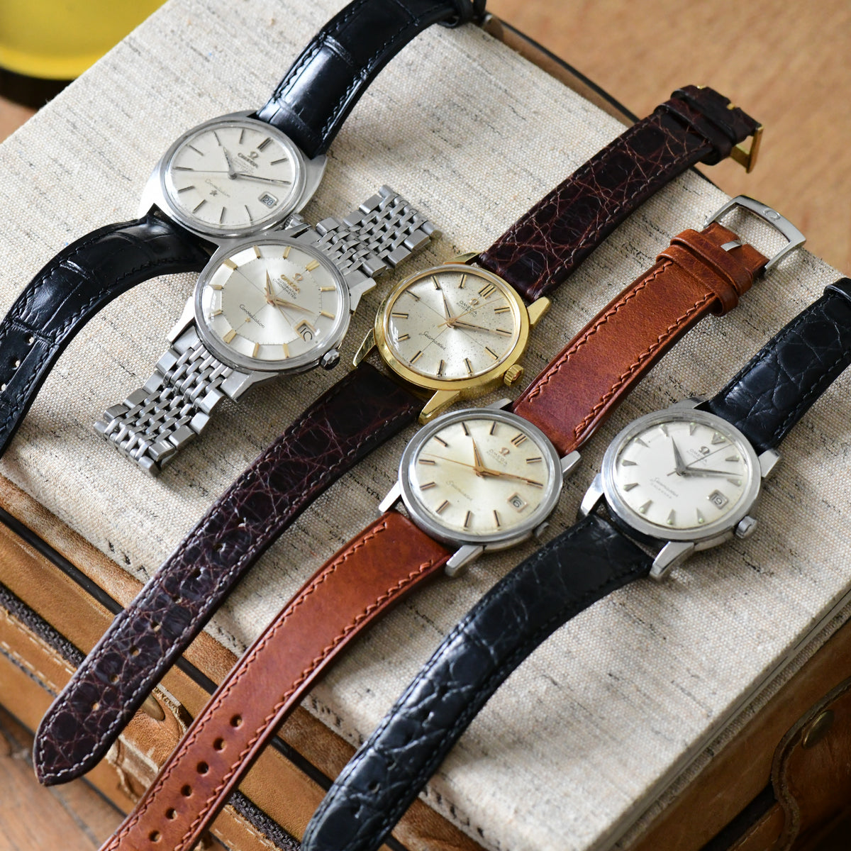 Omega Constellation Pie-Pan Dial Cross Hair Dog Leg Stainless Steel Watch -14902