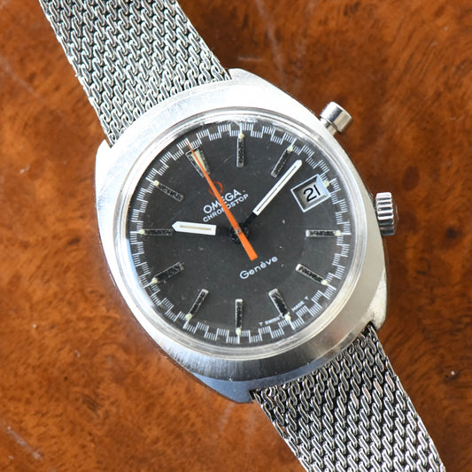 Omega Chronostop Genève 145.009 - 1969 Men's Chronograph Watch Cal.865