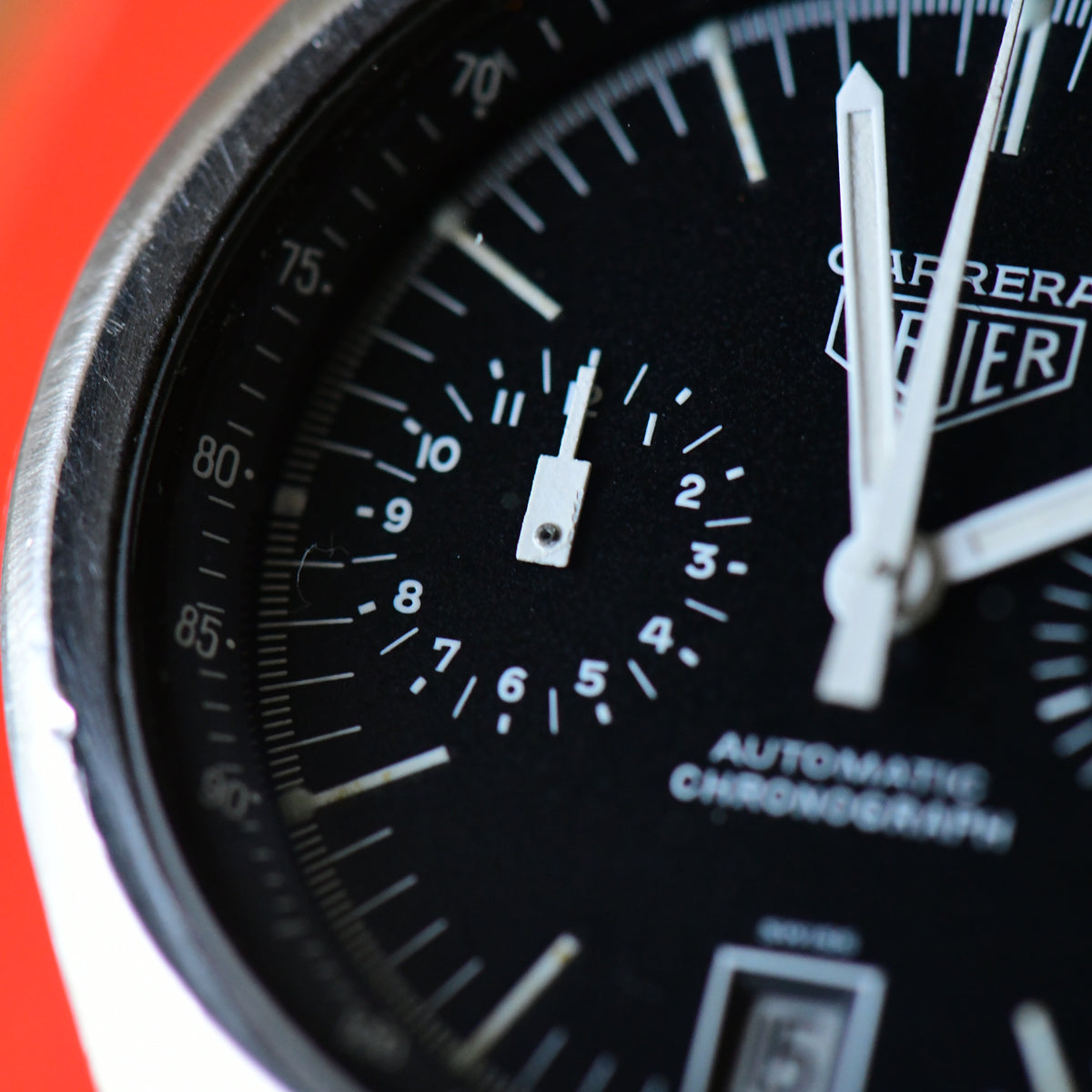 Heuer Carrera 110.571 NC Cal 12 Automatic Chronograph Vintage Watch Box & Papers