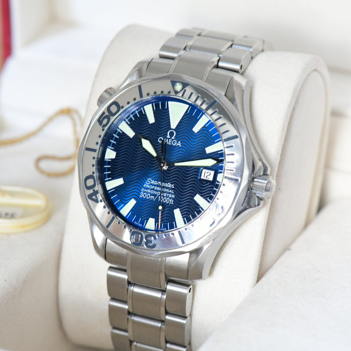 Omega Seamaster 300m Pro 41mm Full Size Auto Electric Blue 2255.80 Box & Papers