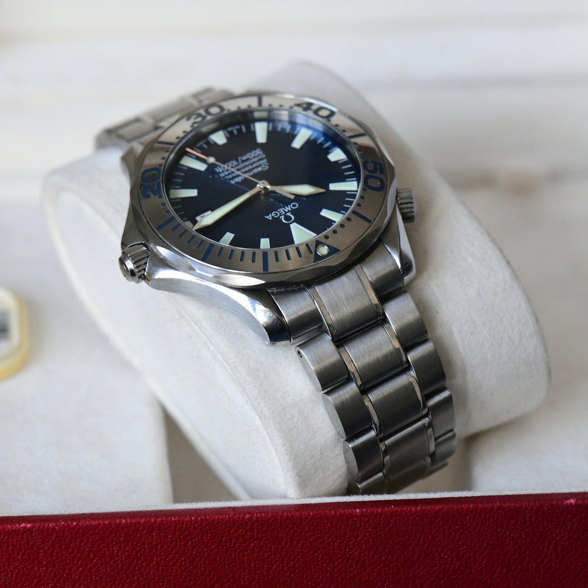 Omega Seamaster 300m Pro 41mm Full Size Auto Electric Blue 2255.80 Box & Papers