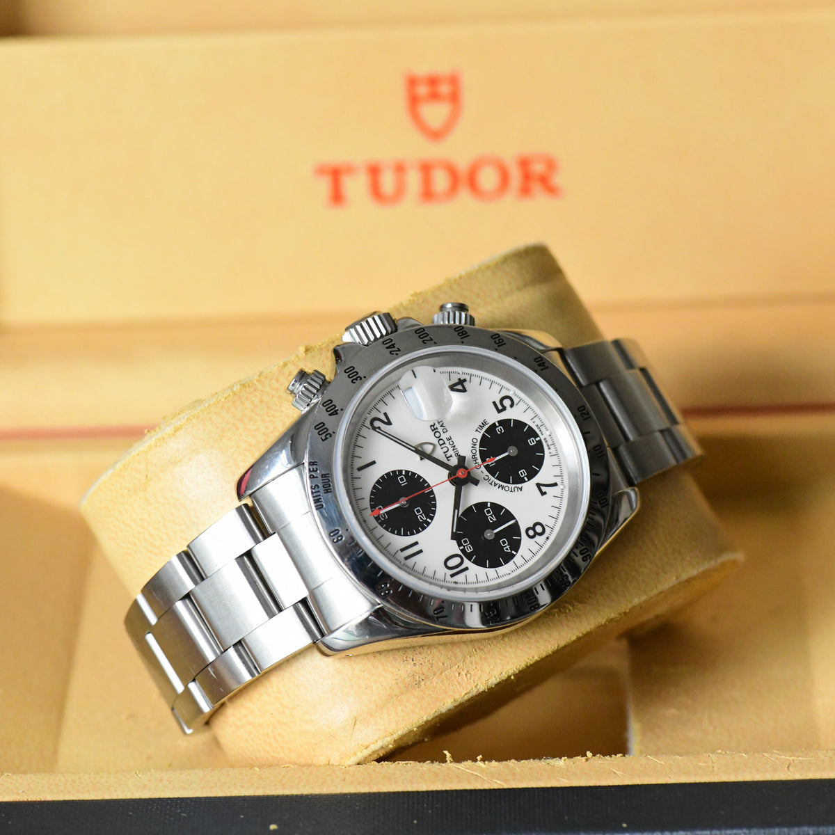 Tudor Prince Date Chronograph Ivory Dial Vintage Watch 79280 - Boxed