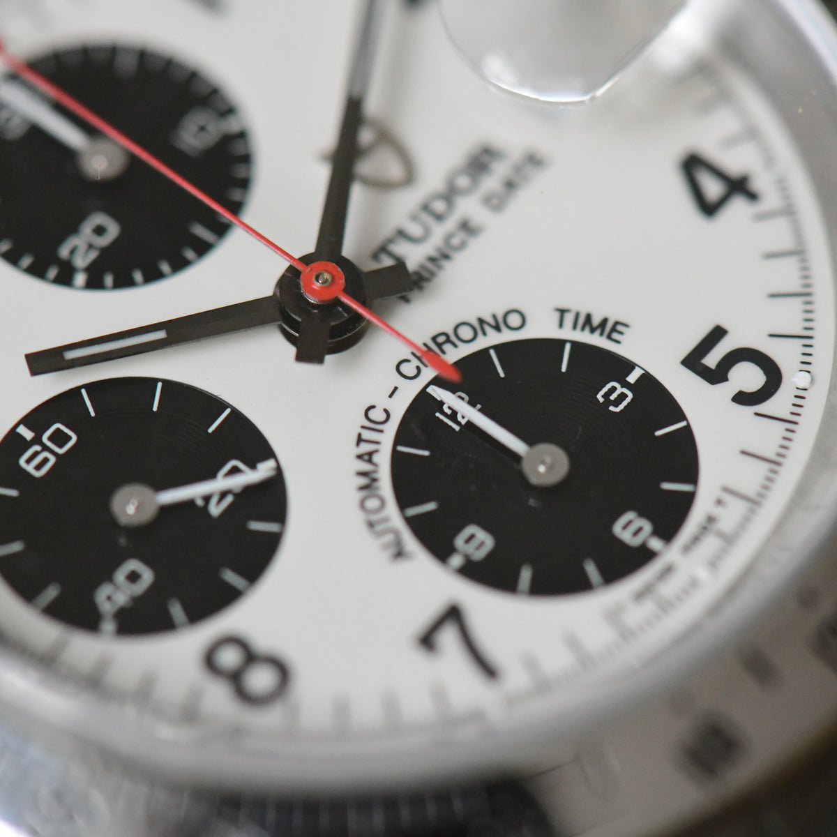 Tudor Prince Date Chronograph Ivory Dial Vintage Watch 79280 - Boxed