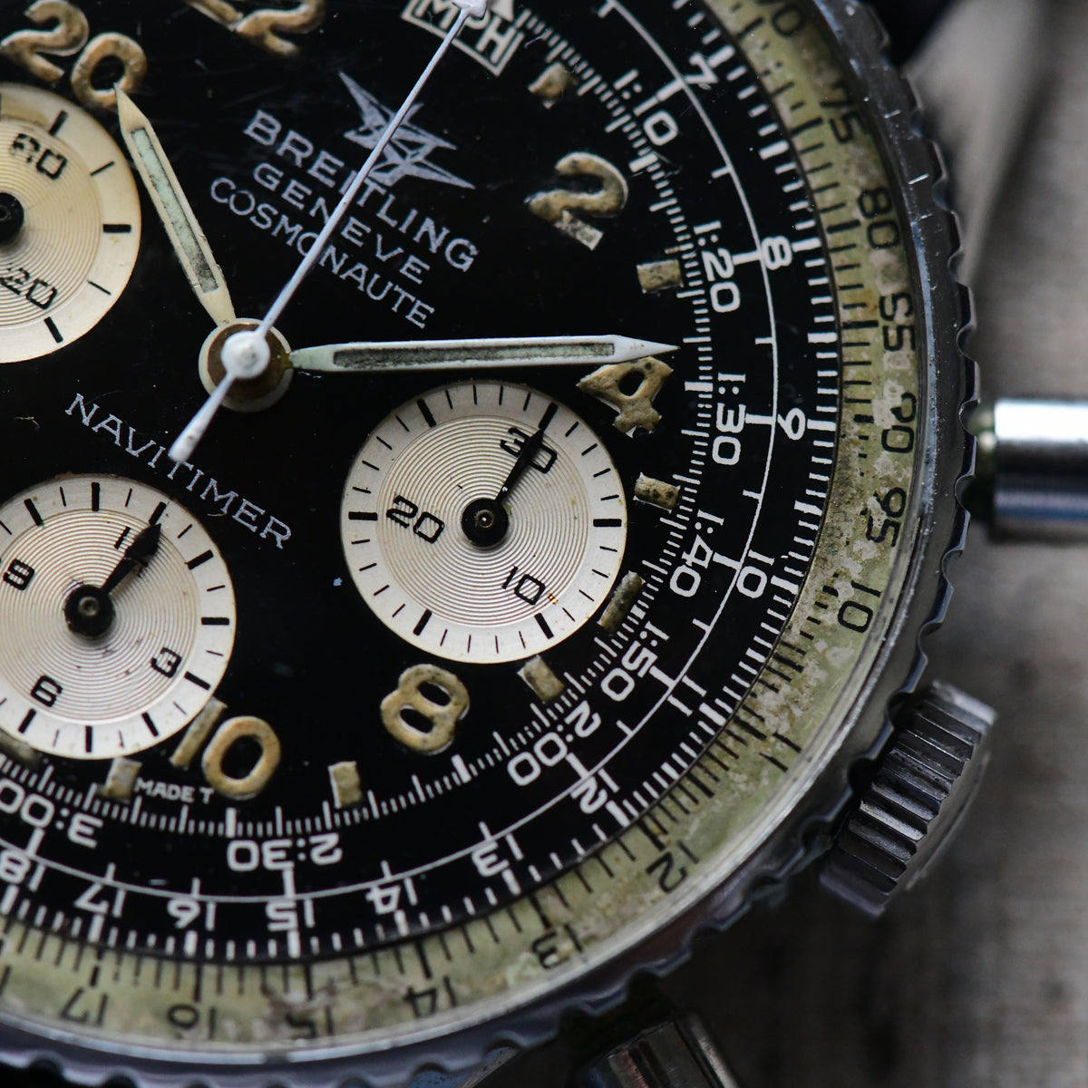 Breitling Navitimer Cosmonaute Ref. 809 Venus 178 1967 Vintage Chronograph Watch