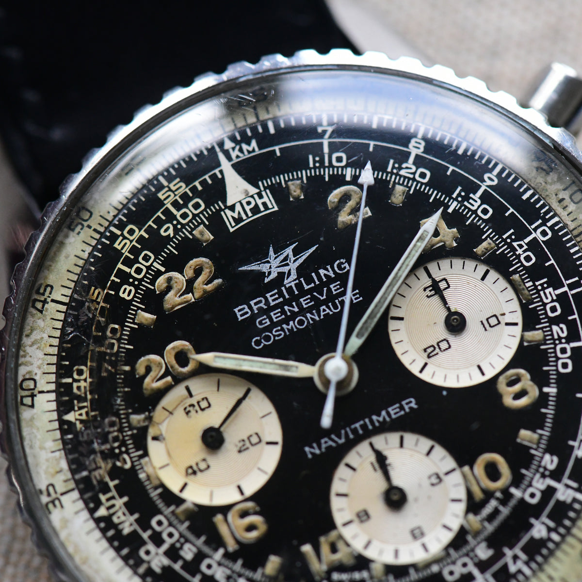 Breitling Navitimer Cosmonaute Ref. 809 Venus 178 1967 Vintage Chronograph Watch