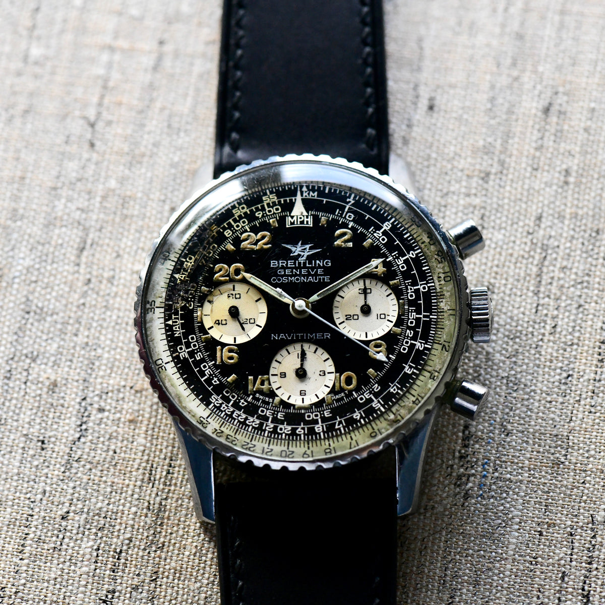 Breitling Navitimer Cosmonaute Ref. 809 Venus 178 1967 Vintage Chronograph Watch