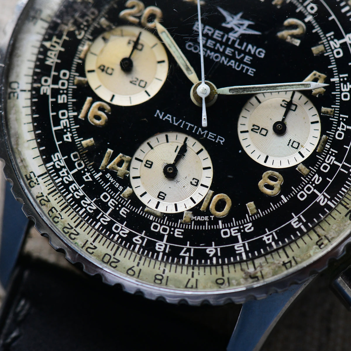 Breitling Navitimer Cosmonaute Ref. 809 Venus 178 1967 Vintage Chronograph Watch