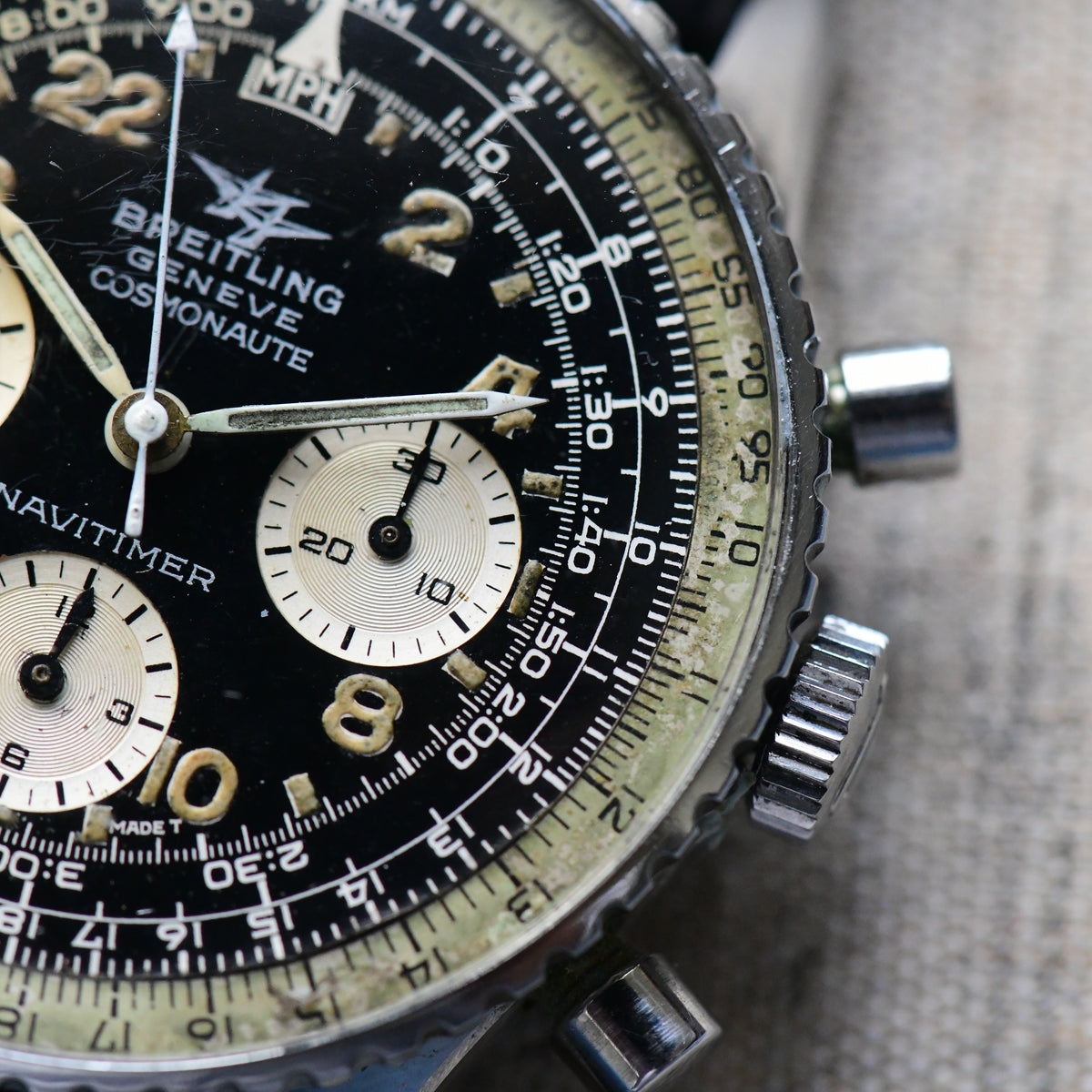 Breitling Navitimer Cosmonaute Ref. 809 Venus 178 1967 Vintage Chronograph Watch