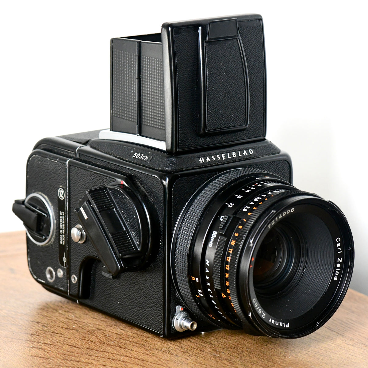 Hasselblad 503CX Black Complete Camera Kit 80mm F2.8 CF Lens, WLF, RWC & 120 RFH