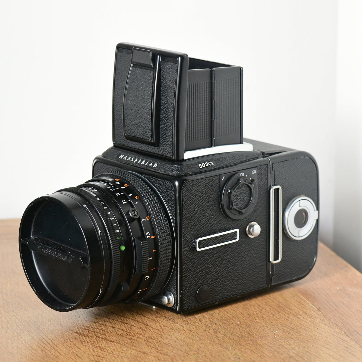 Hasselblad 503CX Black Complete Camera Kit 80mm F2.8 CF Lens, WLF, RWC & 120 RFH