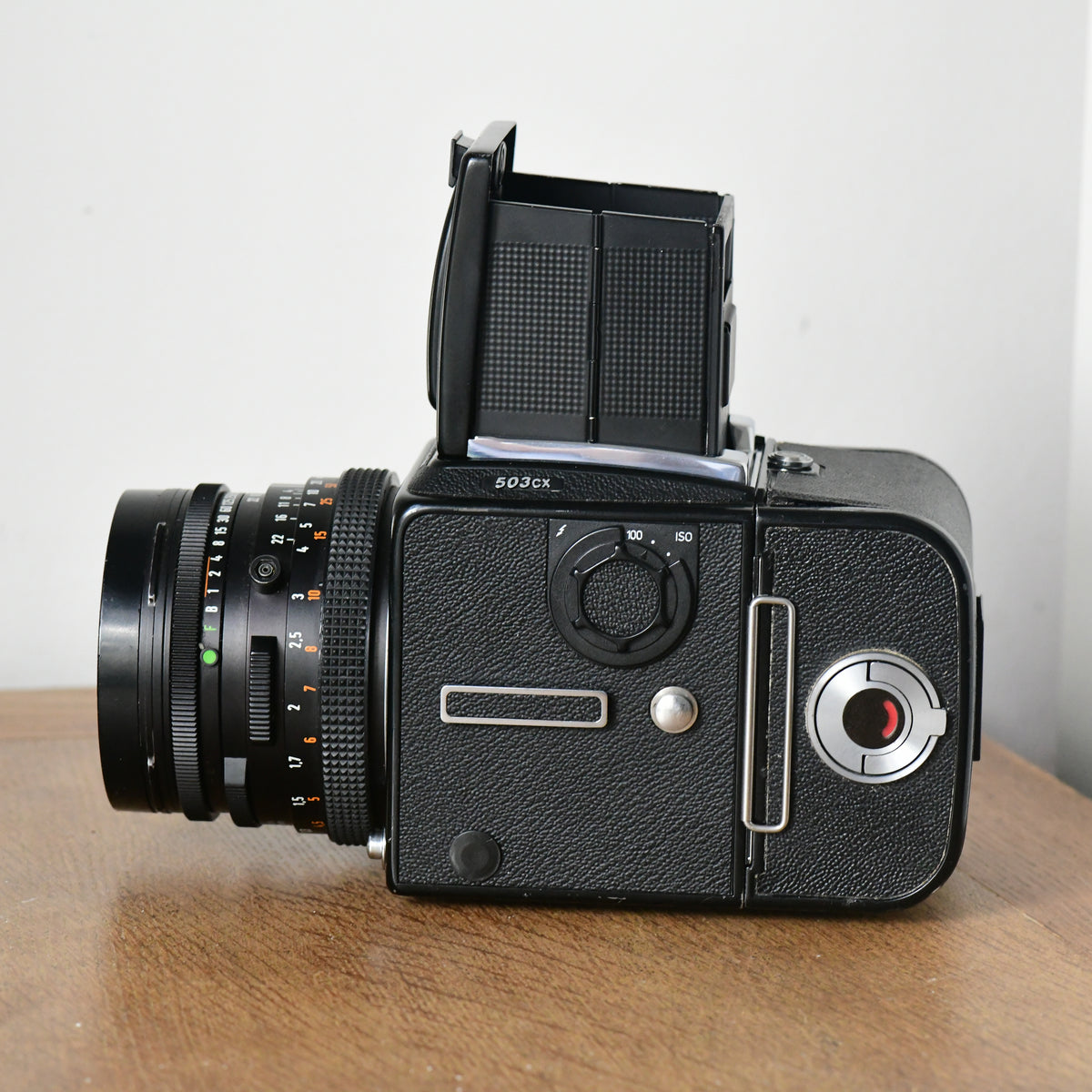 Hasselblad 503CX Black Complete Camera Kit 80mm F2.8 CF Lens, WLF, RWC & 120 RFH
