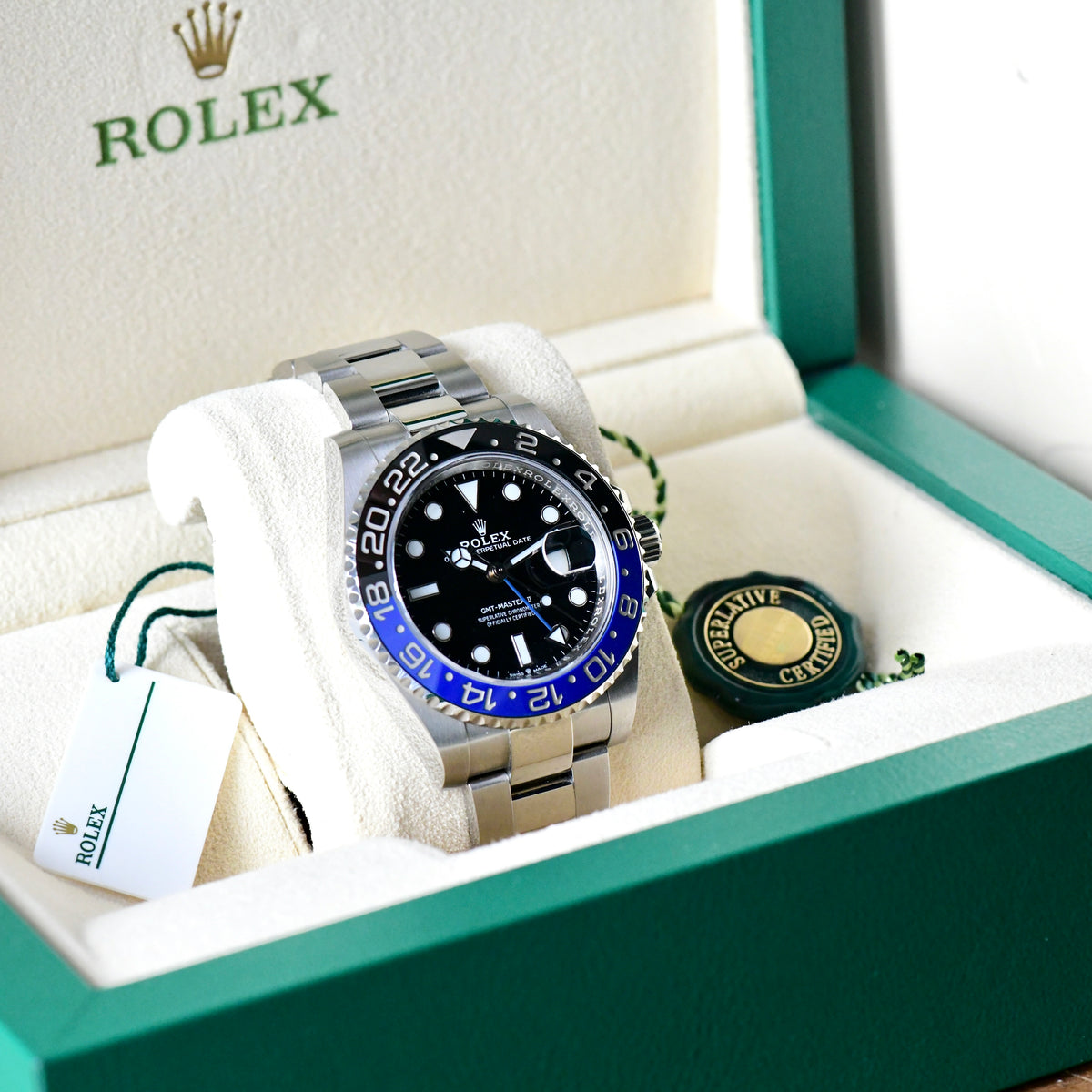 Rolex GMT-Master II 126710BLNR "Batman" Blue Black 2022 Full Set Box and Papers