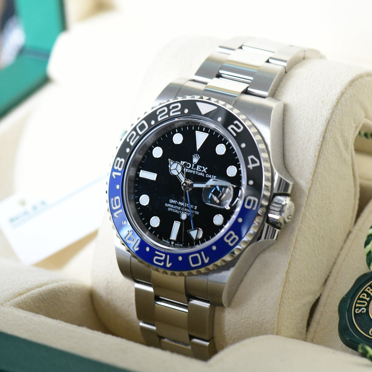 Rolex GMT-Master II 126710BLNR "Batman" Blue Black 2022 Full Set Box and Papers