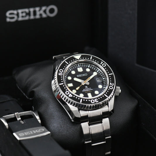 Seiko Marine Master 300m SLA021J1 Black Dial Cal.8L35 Diver Watch Boxed & Papers