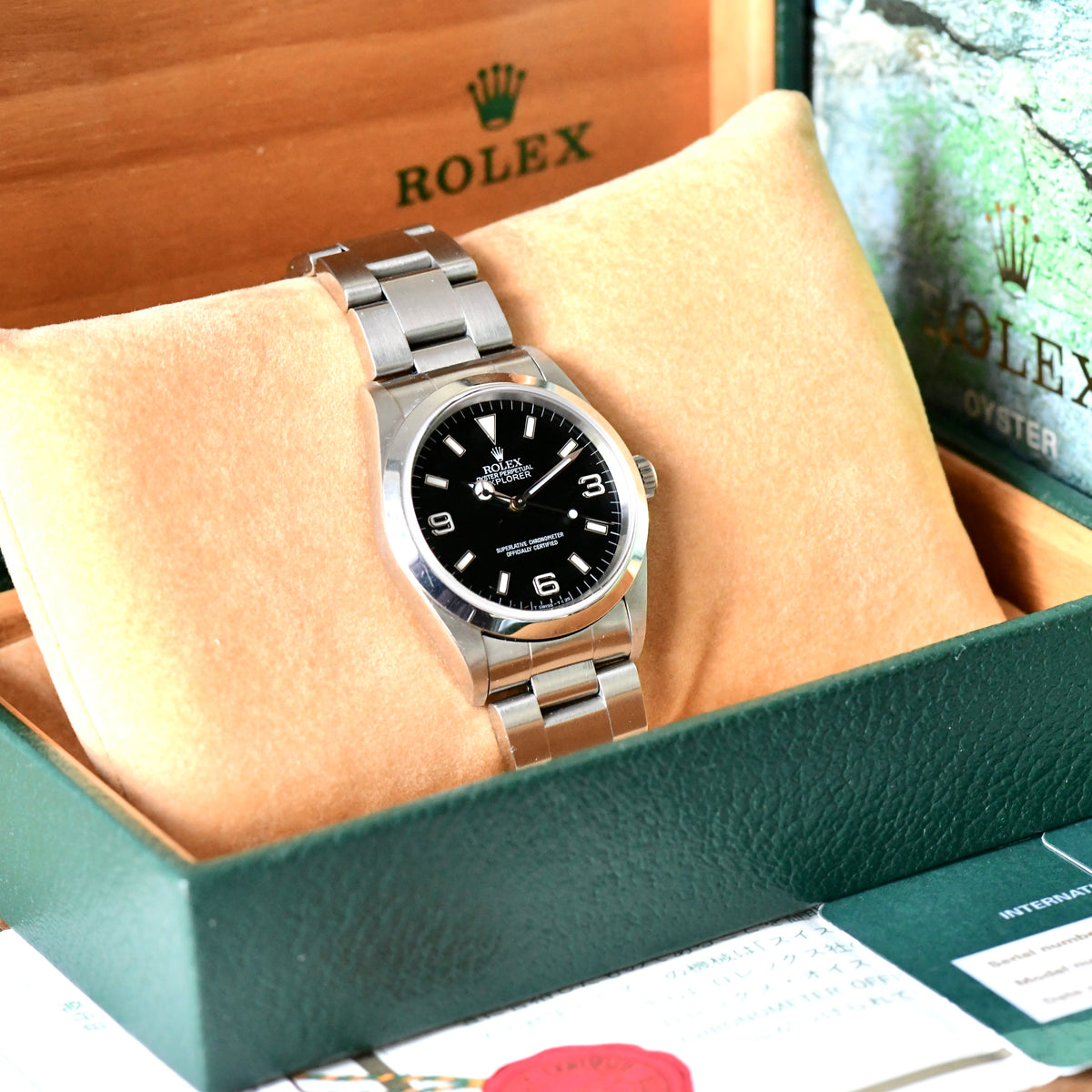 Rolex Explorer 14270 36mm Neo Vintage 1995 W Serial Lovely Set - Boxed & Papers