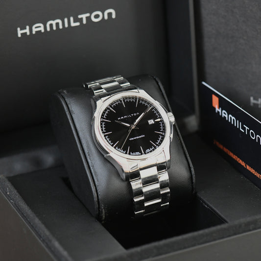 Hamilton Jazzmaster Viewmatic 40mm Automatic Black Dial Watch Boxed & Papers