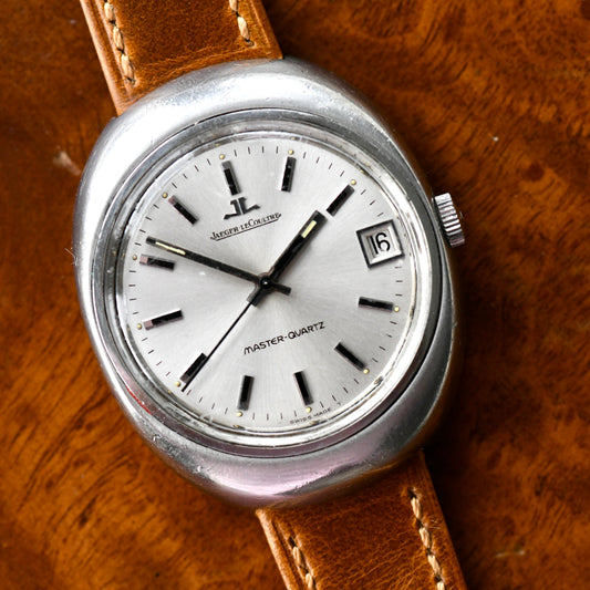 Jaeger LeCoultre Master Quartz Rare Sunburst Silver Dial Men's Watch