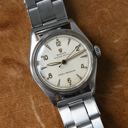 Rolex Oyster Royal 6044 Steel Manual Watch w/ Stretch Rivet Oyster WAB Bracelet