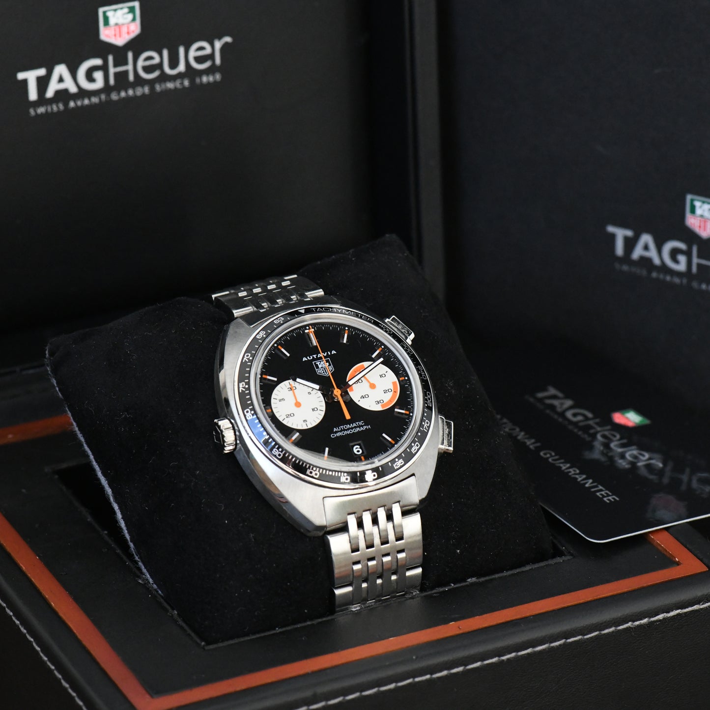 TAG Heuer Autavia Men's Chronograph Reverse Panda Watch CY2111 - Boxed & Papers