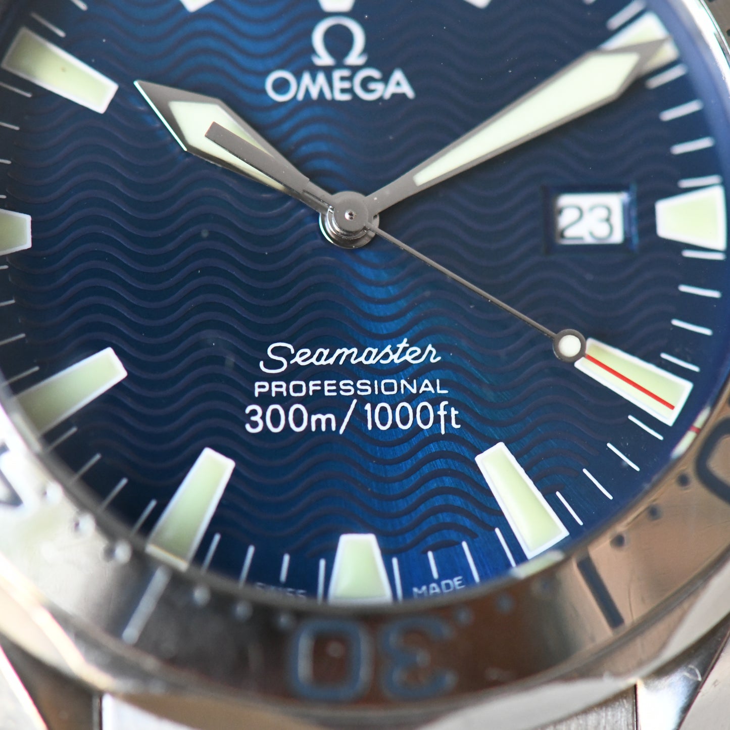 Omega Seamaster 300m 41mm Full Size Quartz Electric Blue 2265.80 Boxed & Papers