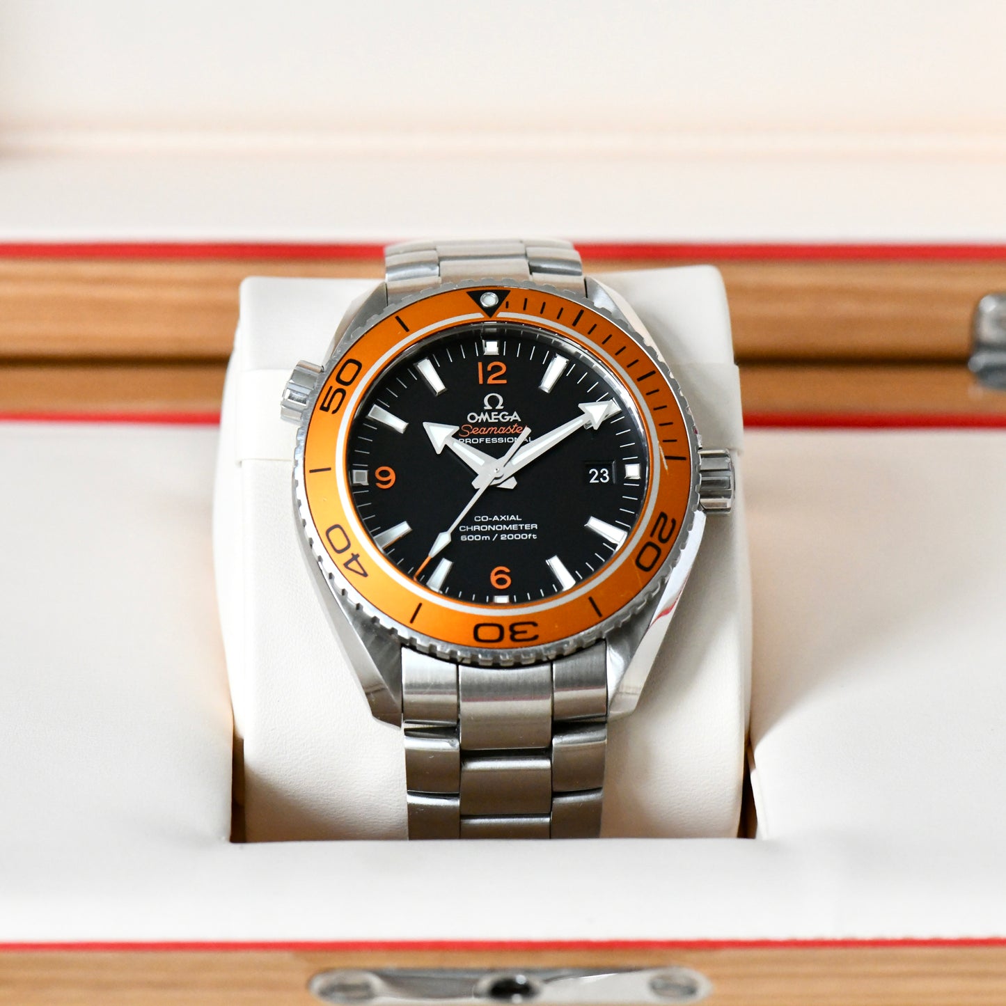 Omega Seamaster Planet Ocean 600m 45.5mm Co-Axial 8500 2017 Watch Boxed & Papers