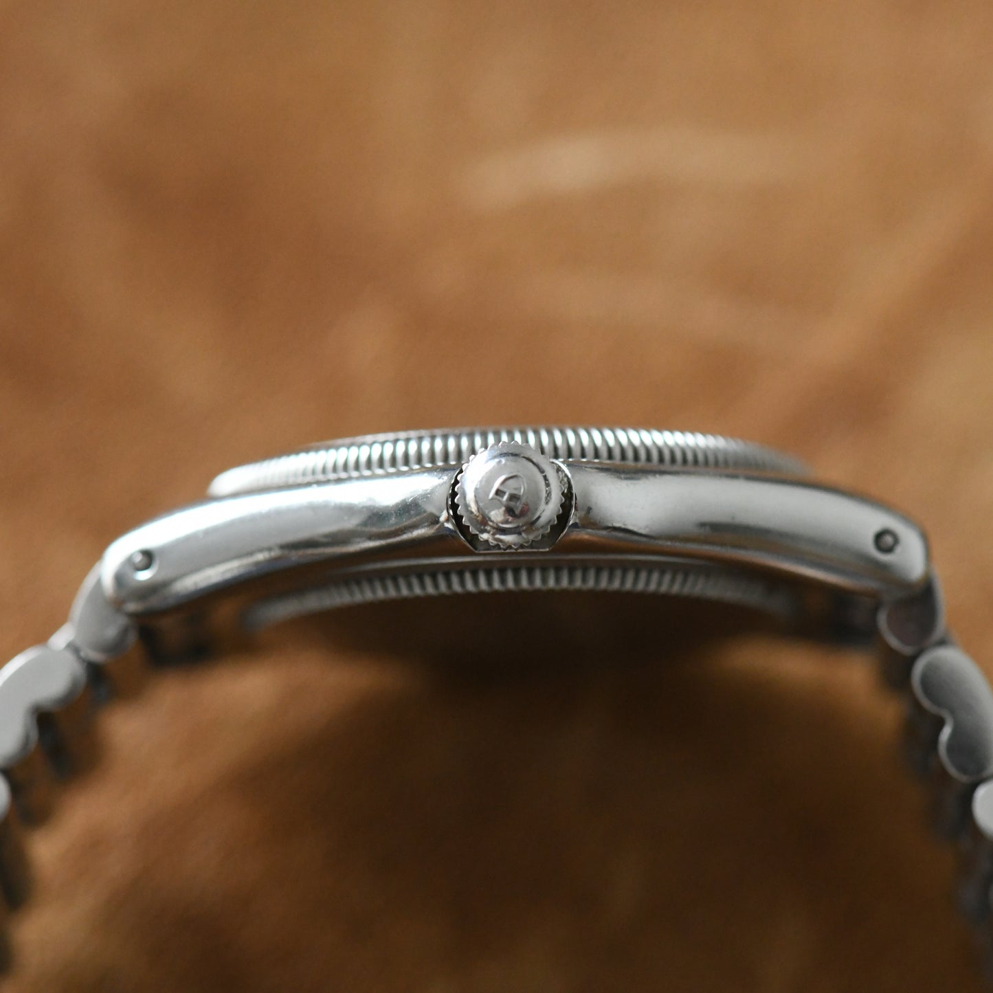 Tudor Rolex Monarch Quartz Date Silver Dial 15730 33mm