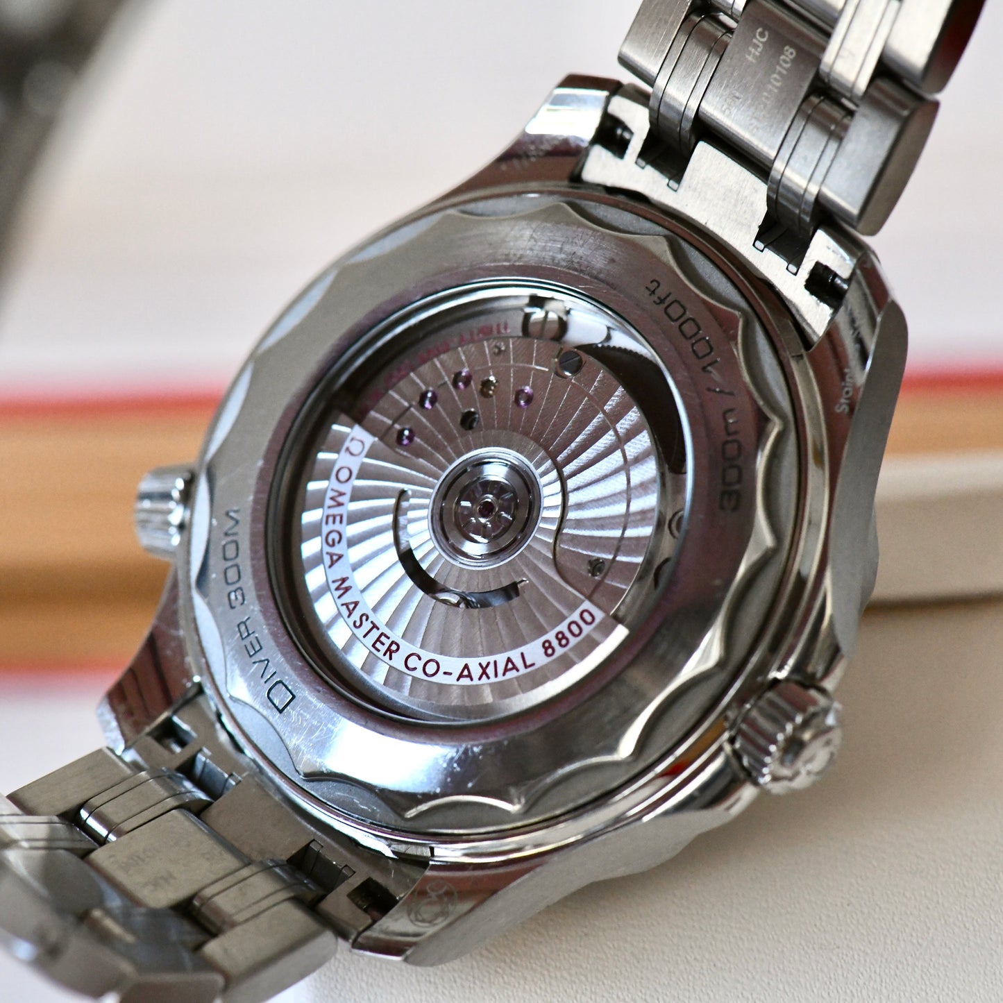 Omega Seamaster 300m Diver Master Chronometer Black Dial Watch Box & Papers