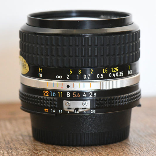 Nikon 24mm f/2.8 AiS Manual Focus Fast Prime Nikkor Lens