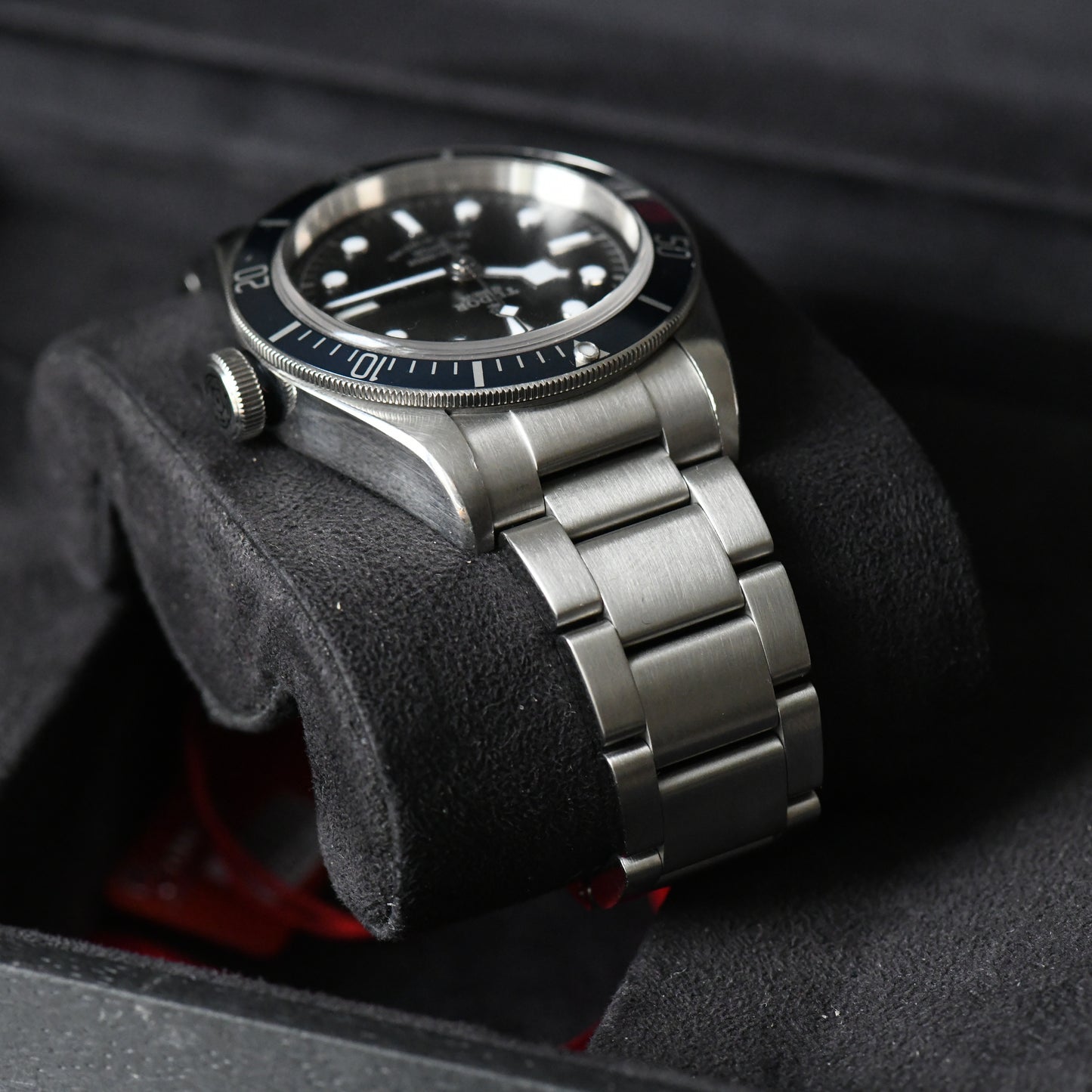 Tudor Black Bay Smiley Blue Bezel Rose 200m Dive Watch 79220B Boxed & Papers