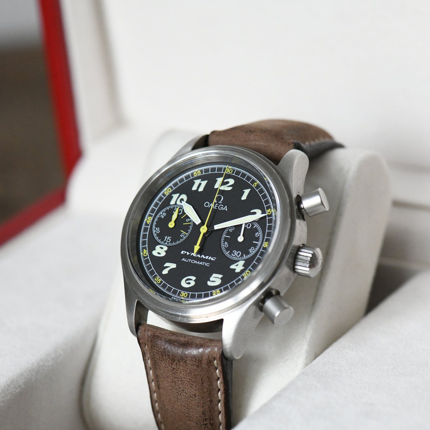 Omega Dynamic III Chronograph Automatic Black Dial Watch Ref 5240.50 - Boxed