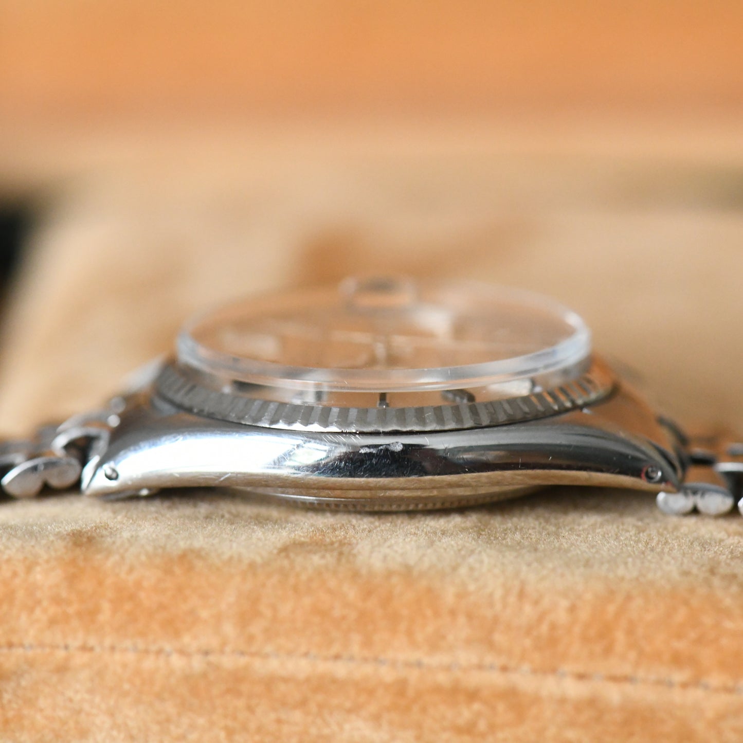 Rolex Datejust Steel & White Gold 36mm Silver Pie-Pan Dial Vintage Ref 1601 Boxed