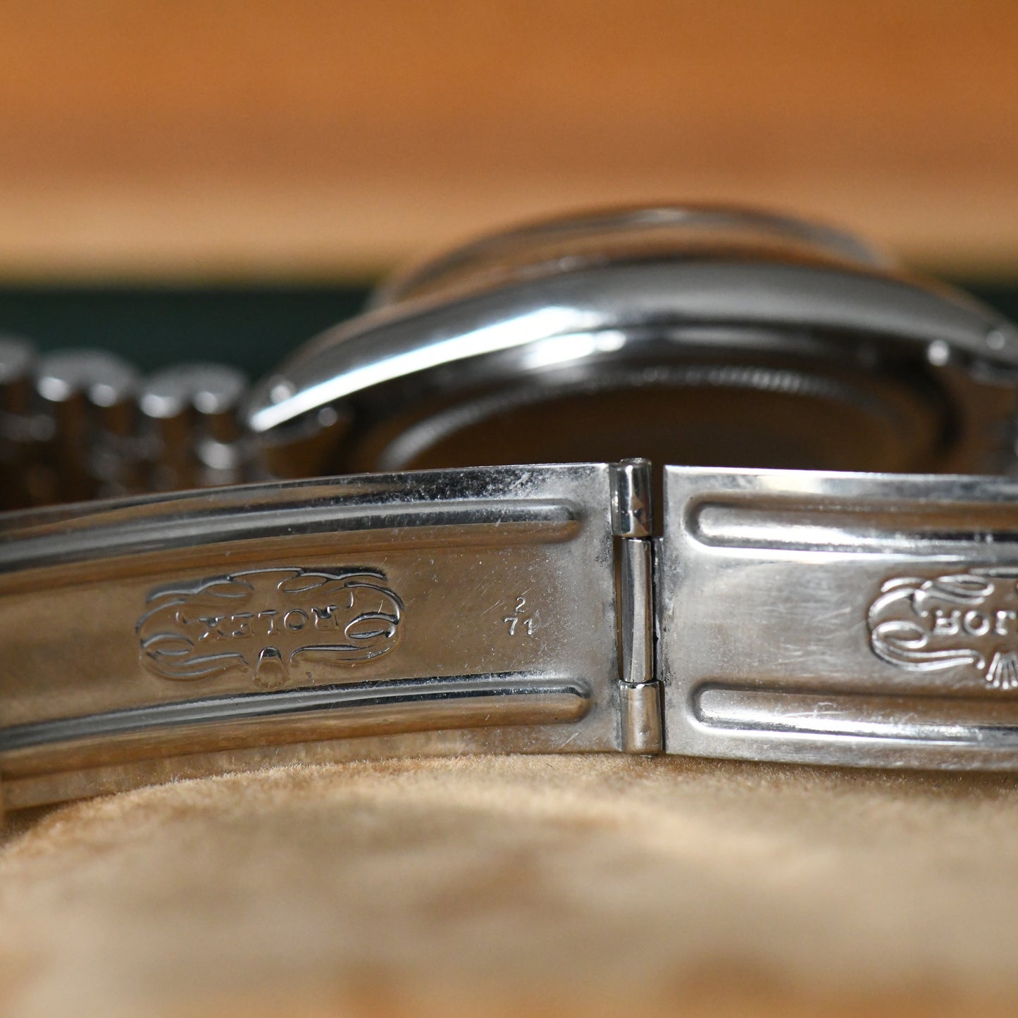 Rolex Datejust Steel & White Gold 36mm Silver Pie-Pan Dial Vintage Ref 1601 Boxed