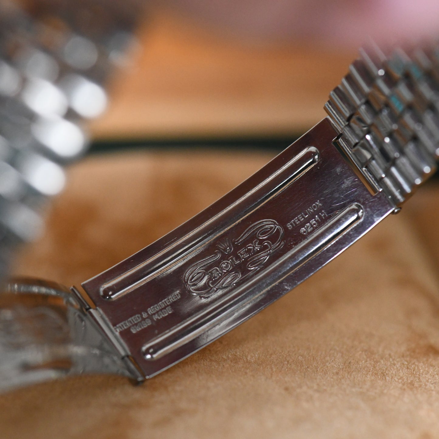 Rolex Datejust Steel & White Gold 36mm Silver Pie-Pan Dial Vintage Ref 1601 Boxed