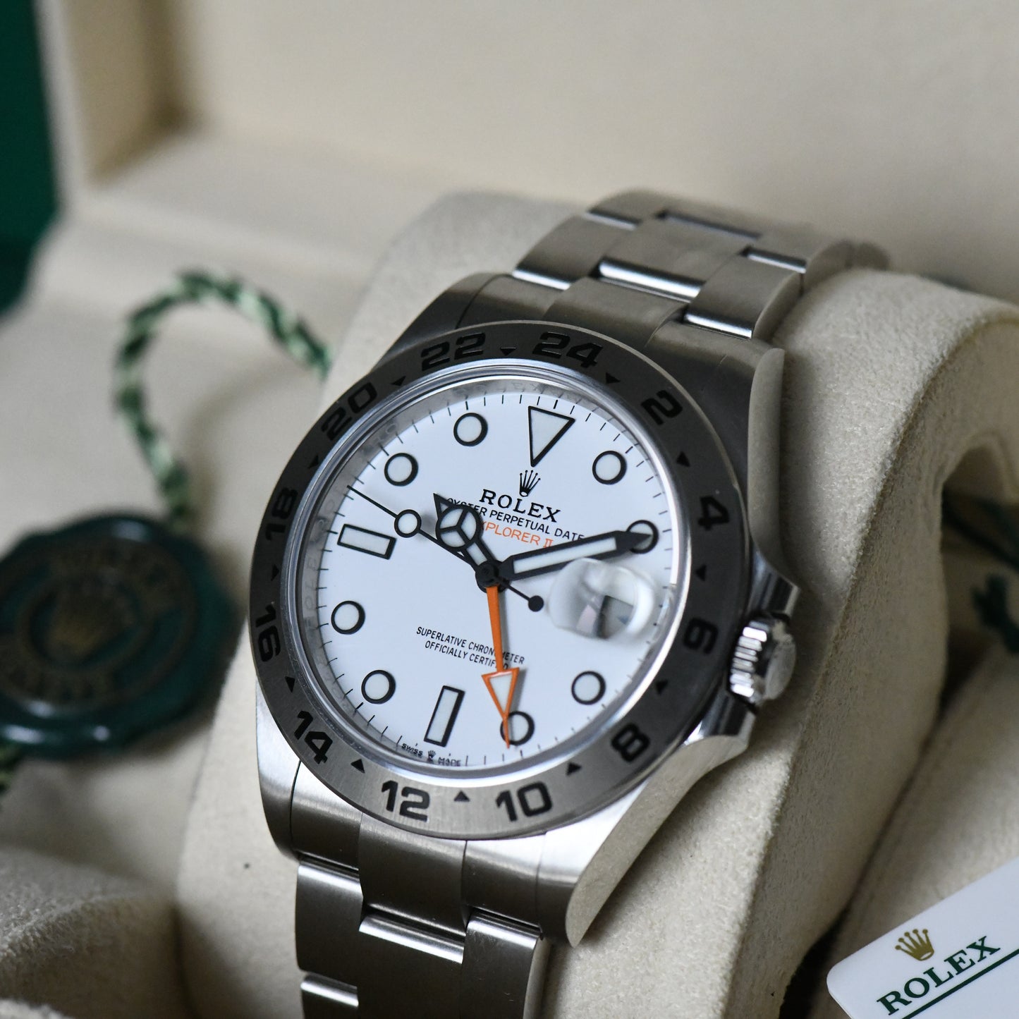 Rolex Explorer II White Polar 226570 Men's Watch Full Set 2022 Boxed & Papers