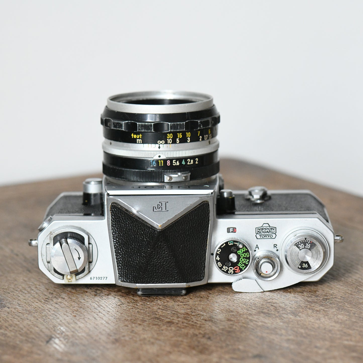 Nikon F Plain Prism 35mm Film Camera Early Nippon Kogaku + 50mm F2 Nikkor Lens